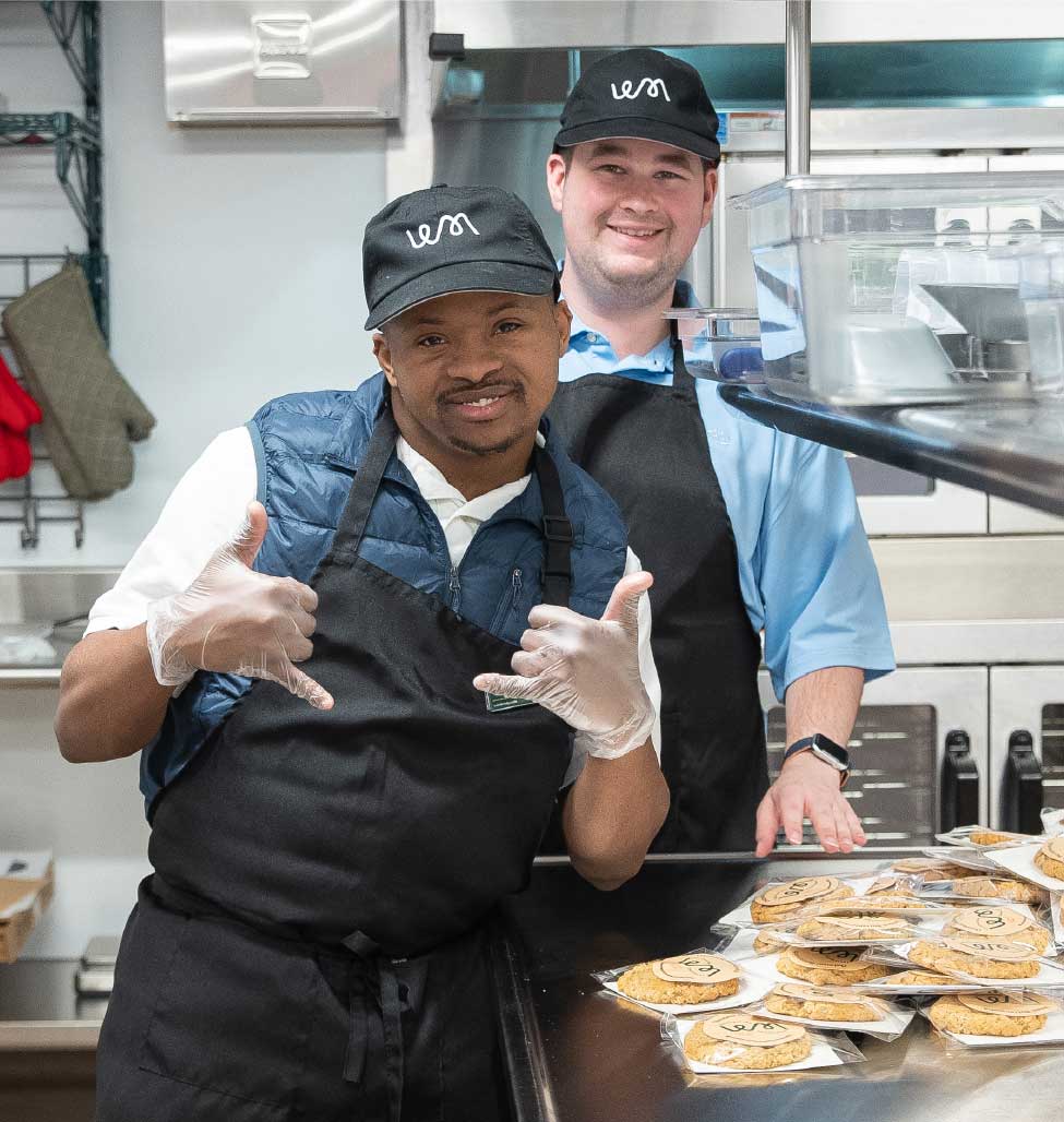 Two smiling participants in the Wonderfully Made program
